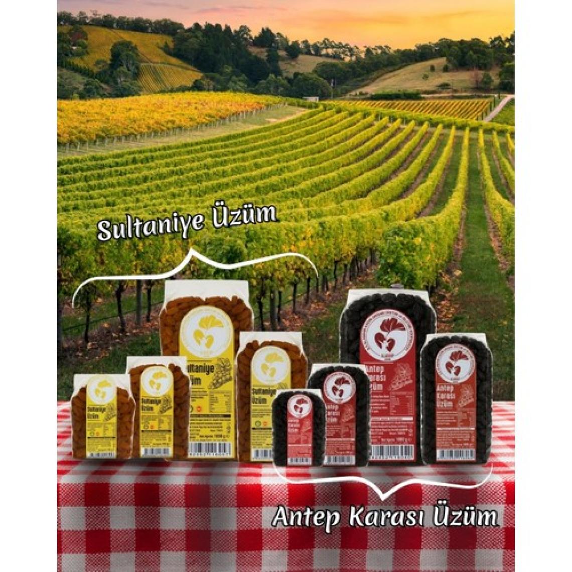 Alaşehir Kadın Kooperatifi Antep Karası (Çekirdekli) Kuru Üzüm 1 kg