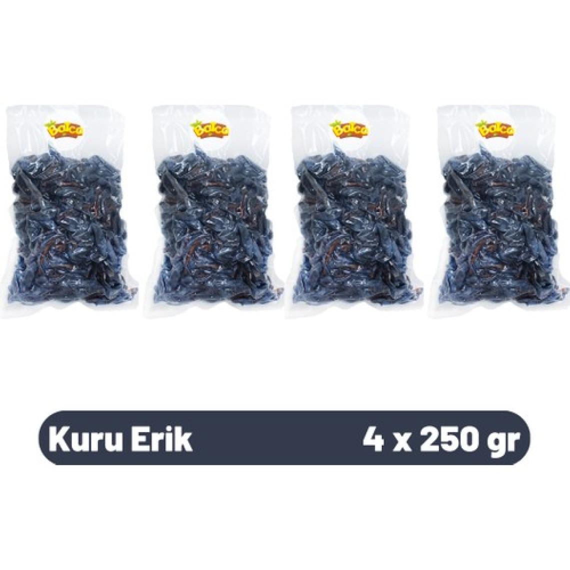 Batca Kuru Erik 250 gr x 4 Adet Dilimlenmiş Erik Kurusu - (1 Kg)