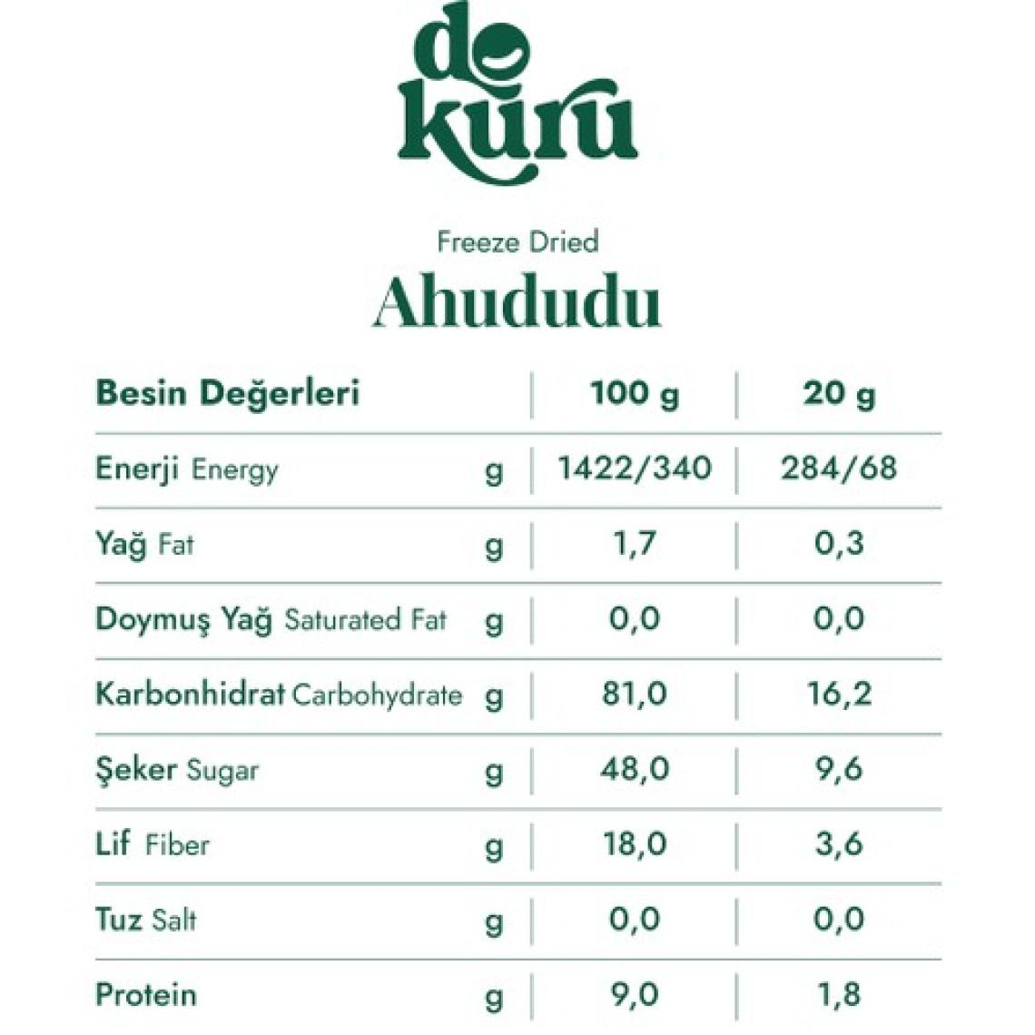 Dokuru Ahududu Kuru Meyve Cipsi - Dondurularak Kurutulmuş Freeze Dried Çıtır Frambuaz