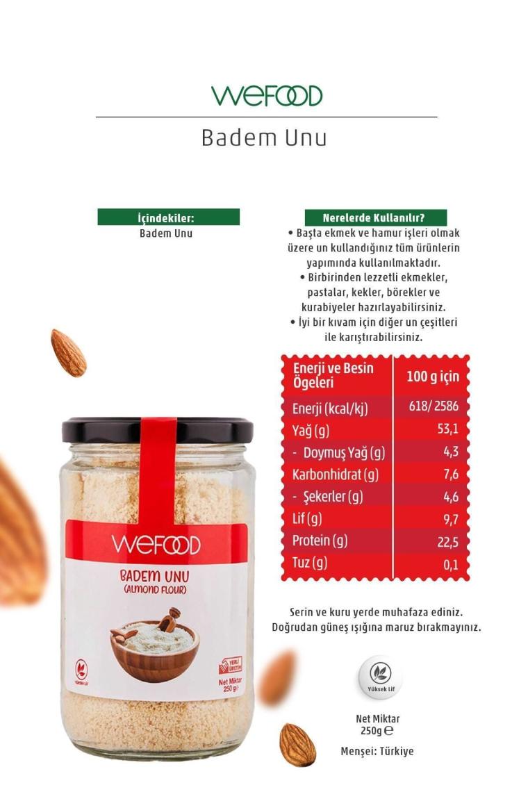 Glutensiz Badem Unu 250 gr
