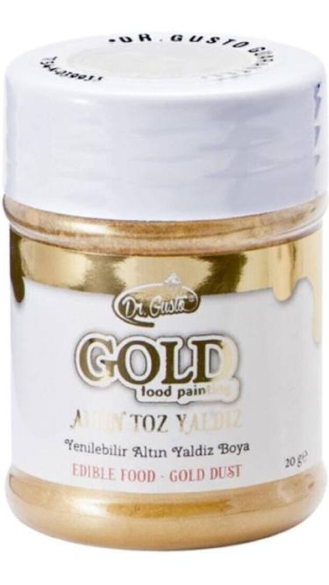 Dr. Gusto Gıda Boyası Metalik Toz Altın 10 GR