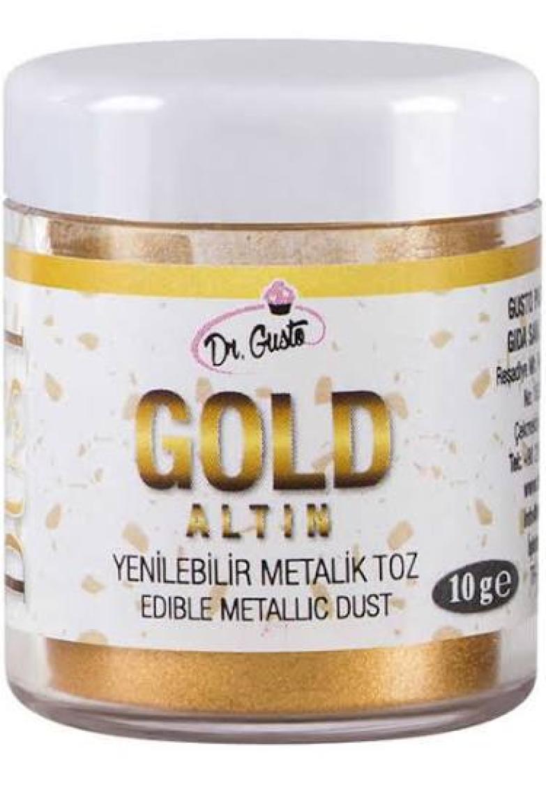 Dr. Gusto Gıda Boyası Metalik Toz Altın 10 GR