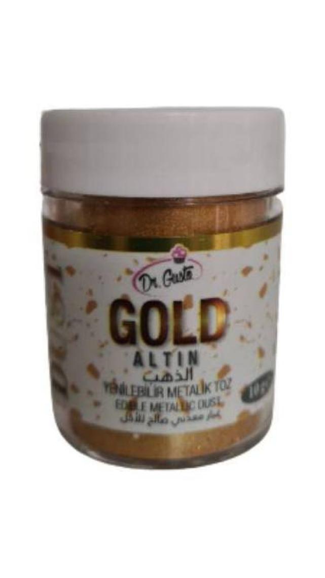 Dr. Gusto Gıda Boyası Metalik Toz Altın 10 GR