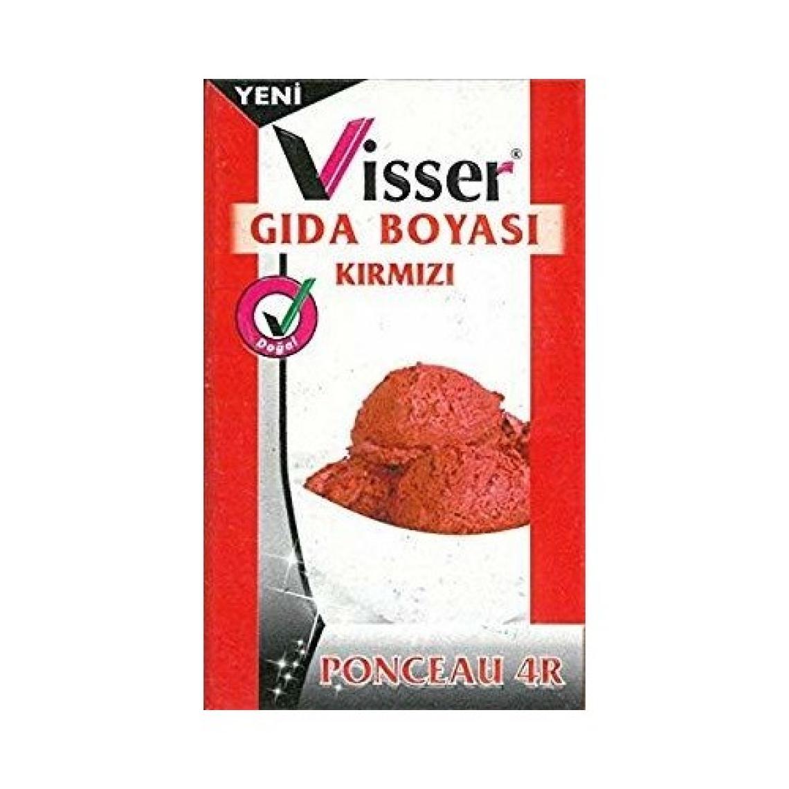 Visser Kırmızı 9 gr Toz Gıda Boyası