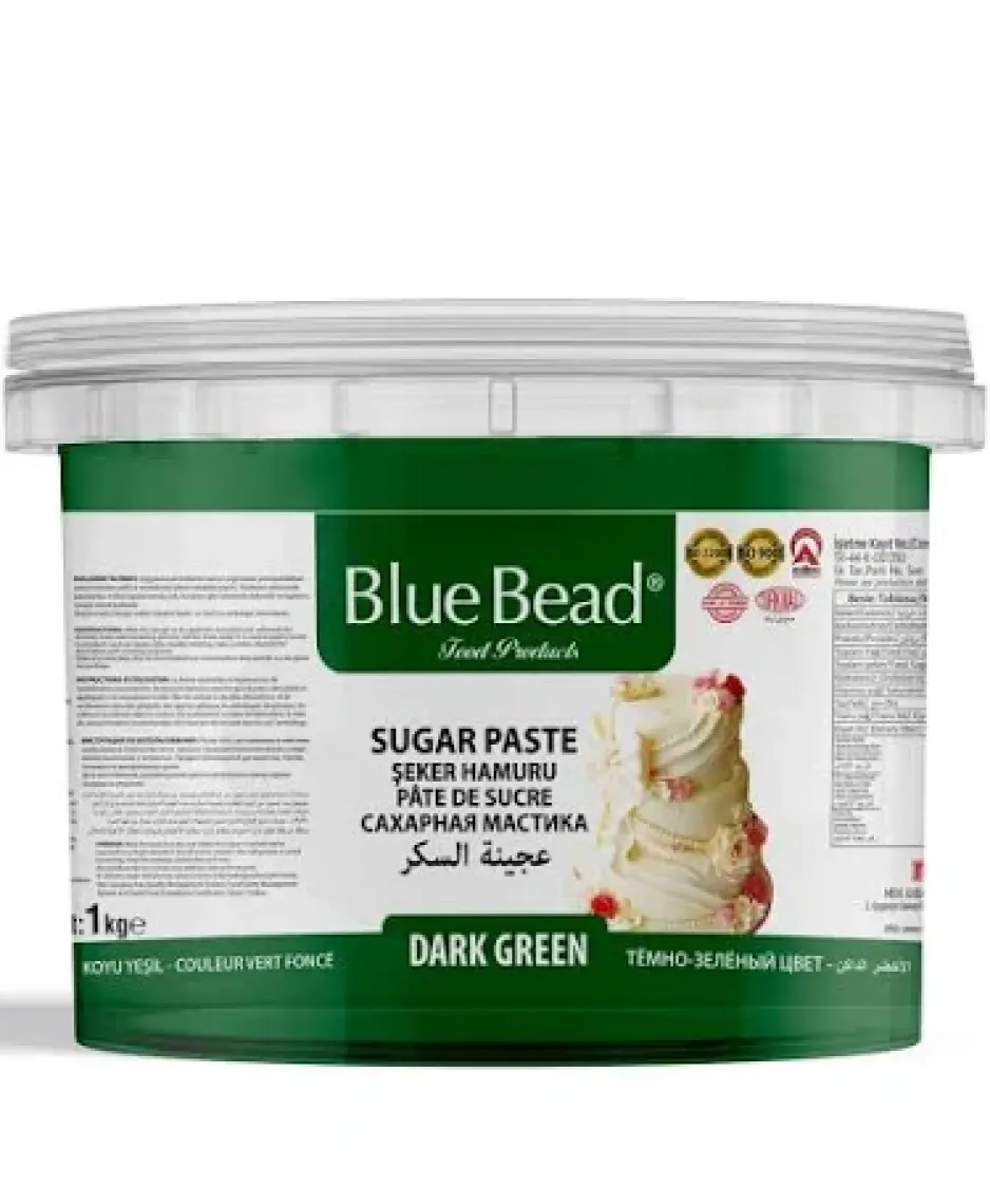 Blue Bead Koyu Yeşil  Şeker Hamuru 1 KG