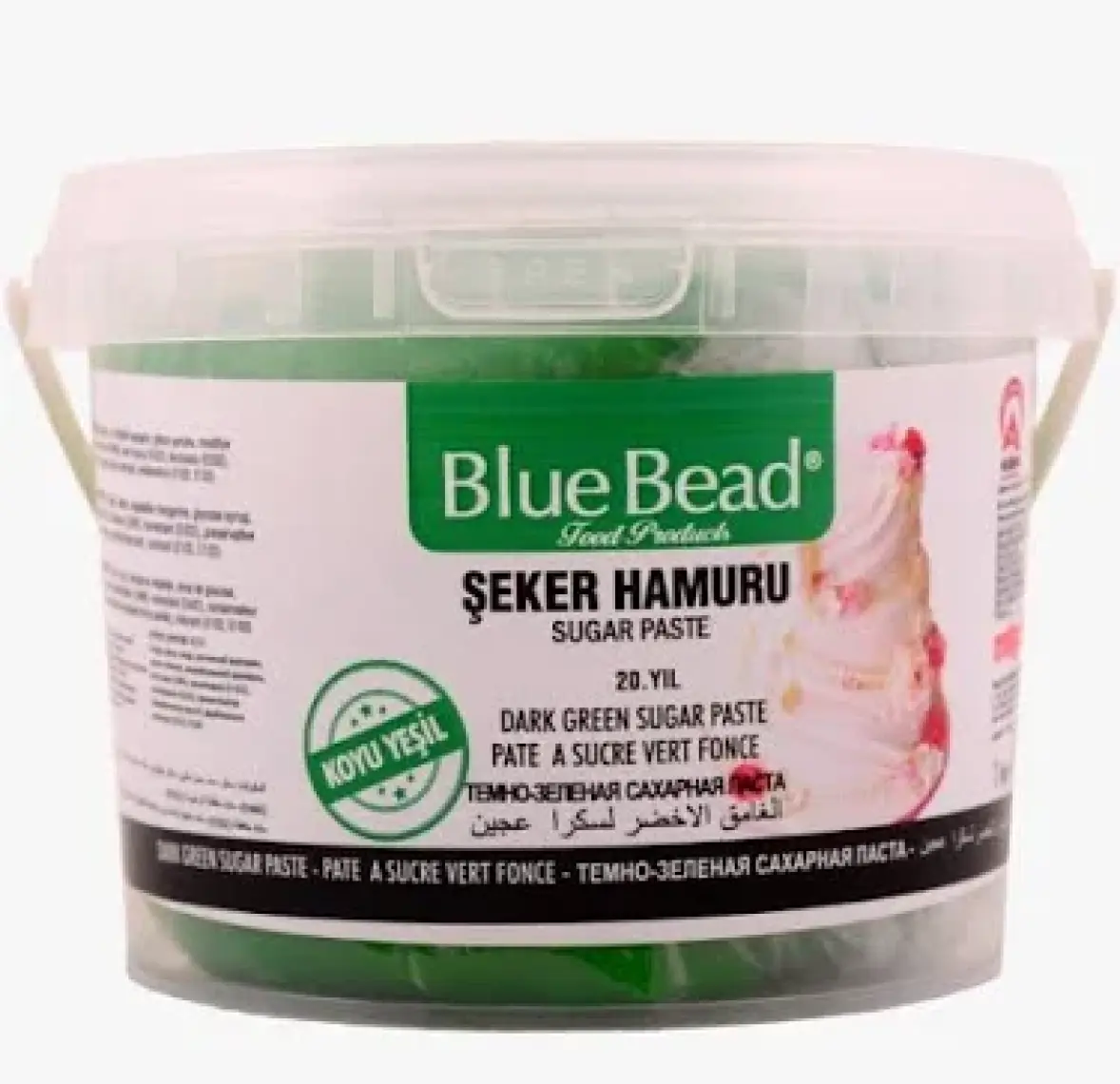 Blue Bead Koyu Yeşil  Şeker Hamuru 1 KG