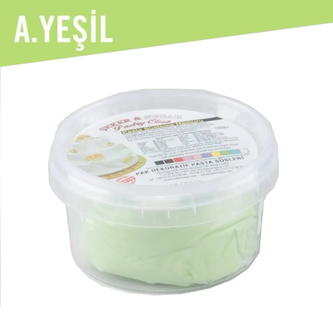 Şeker & Sugar Şeker Hamuru Açık Yeşil 200 gr
