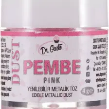 Dr Gusto Yenilebilir Metalik Toz Boya Pembe 4 Gr