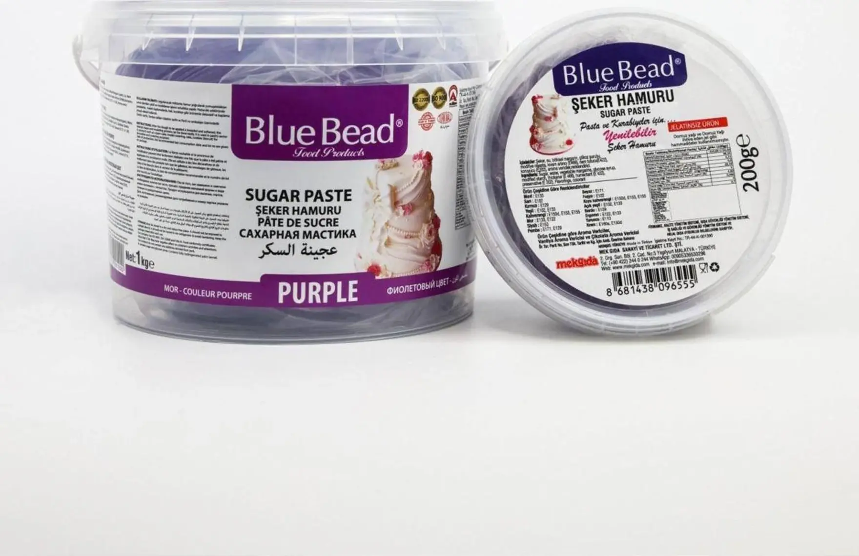 Blue Bead Mor Şeker Hamuru 200 GR