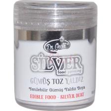 Dr Gusto Gıda Boyası Metalik Toz Gümüş 10 GR