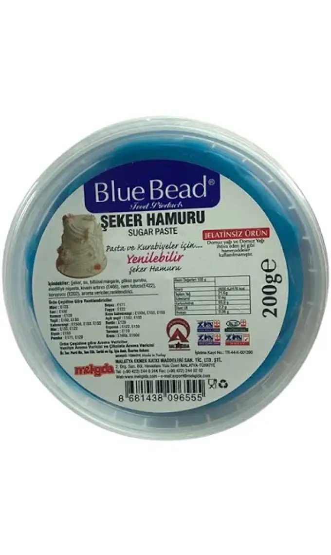 Blue Bead Mavi Şeker Hamuru 200 GR