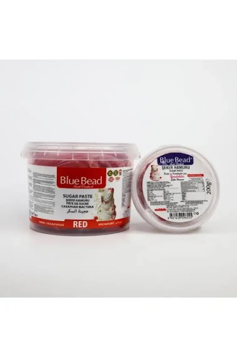 Blue Bead Kırmızı Şeker Hamuru 200 GR