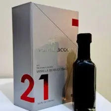 Vanillacoop - Saf Vanilya Özütü - 100 ml (Net: ~130 g) - 2'li Çubuk Vanilya Hediyeli - Vanilya Ekstraktı