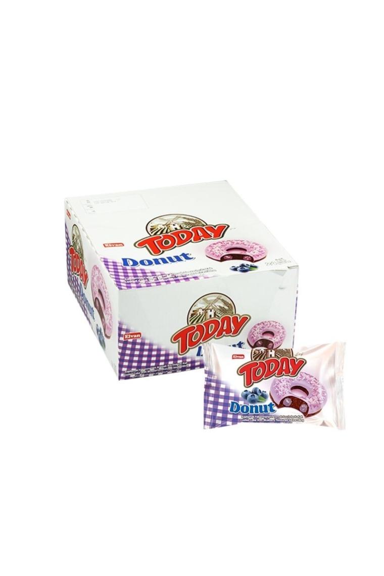 Today Donut Kek Yabanmersinli 35gr. 24 Adet (1 Kutu)