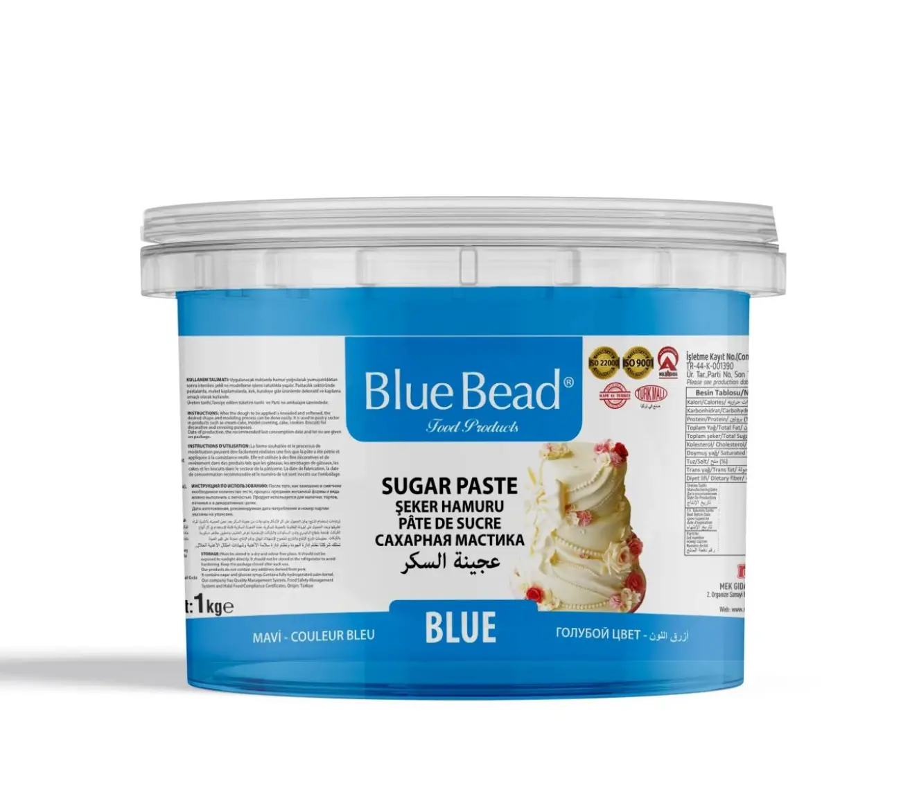 Blue Bead Mavi Şeker Hamuru 1 kg