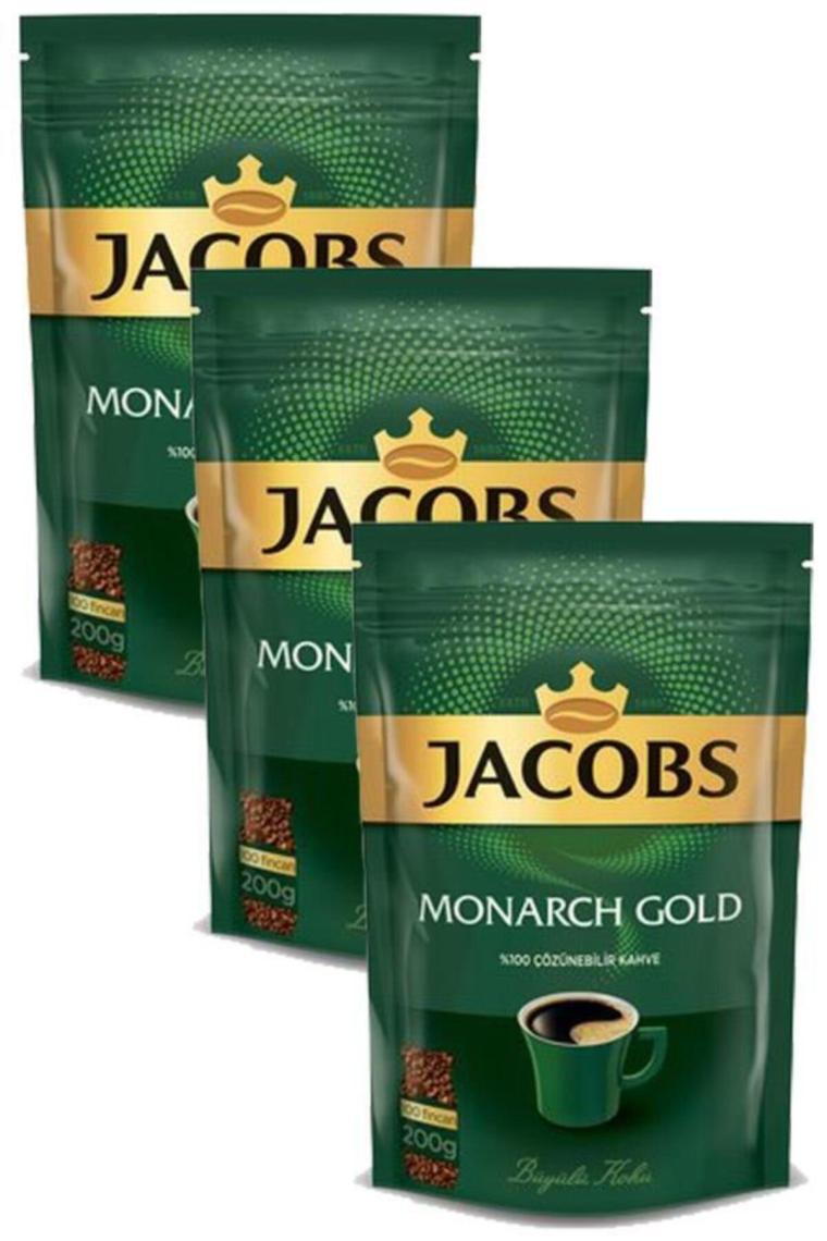 Monarch Gold Kahve 600 Gr Eko Paket(200 Gr X 3 Adet)
