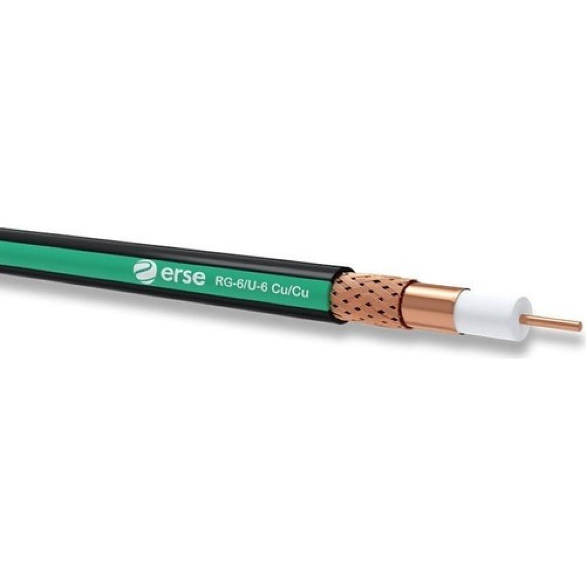 Erse RG6U6 Anten Kablosu Tam Bakır Cu/cu - 16m