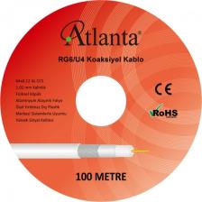 Atlanta RG6/U4 64 Tel CCS Anten Kablosu (100 Metre)