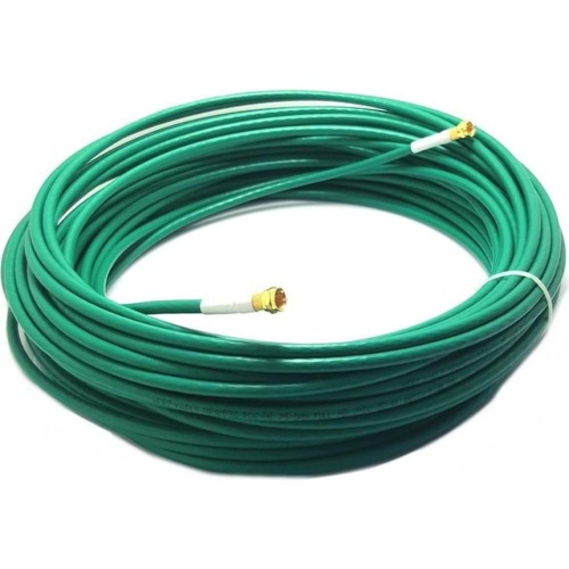 Daix Anten Kablosu 50 Metre Rg6/u4 Yeşil Çanak Anten Kablo
