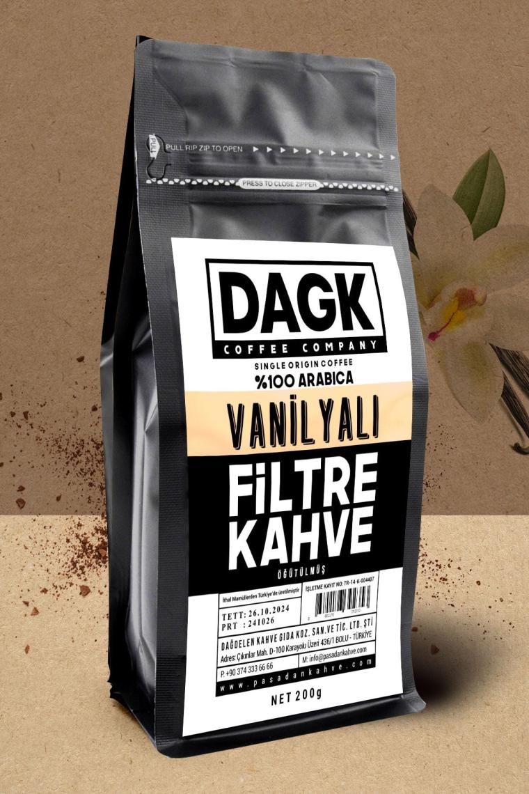 Vanilyalı Filtre Kahve Öğütülmüş 200g (aromalı)