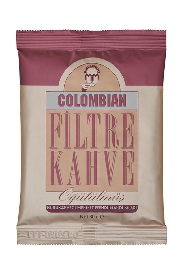Kurukahveci Mehmet Efendi Colombian Öğütülmüş Filtre Kahve 80 gr