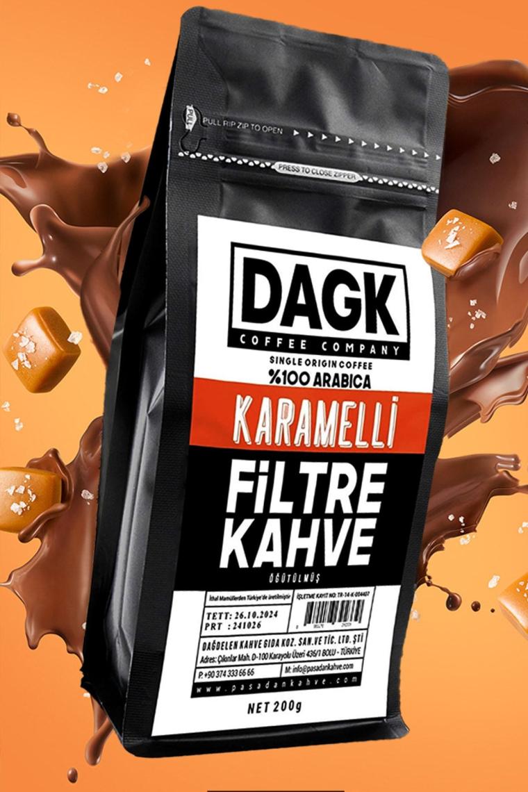 Karamelli Filtre Kahve Öğütülmüş 200g (aromalı)