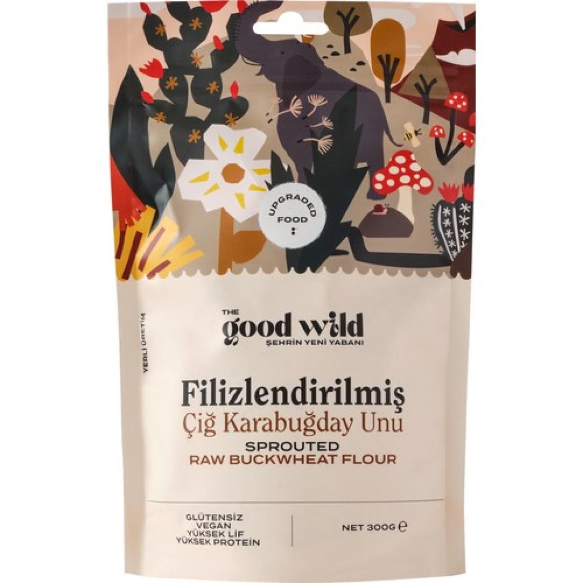 The Good Wild Glütensiz Filizlendirilmiş Çiğ Karabuğday Unu 300 G