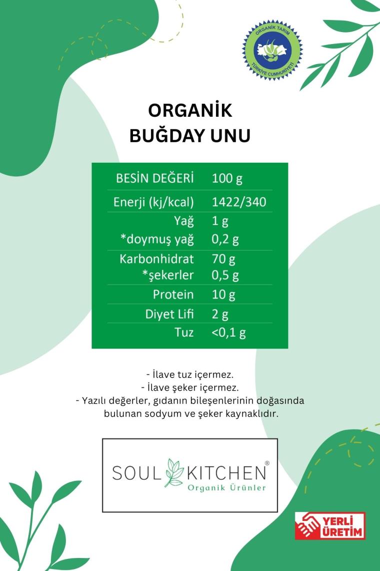 Soul Kitchen Organik Buğday Unu 1 kg