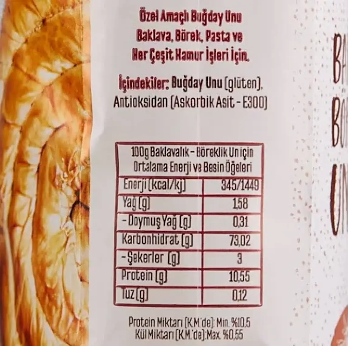 Baklavalık Böreklik Un 1 Kg