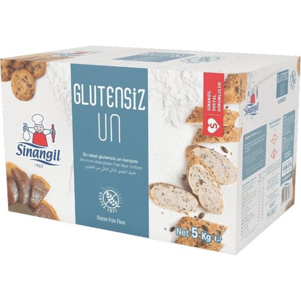 Sinangil Glutensiz Un 5 kg (5000 Gr) + Glutensiz Karabuğdaylı 5 kg (5000 Gr) Toplam:10 kg