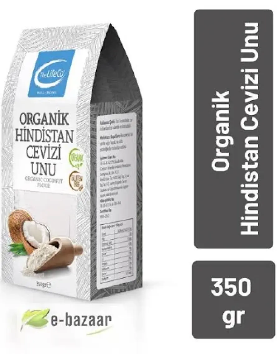 The Lifeco 350 gr Organik Hindistan Cevizi Unu