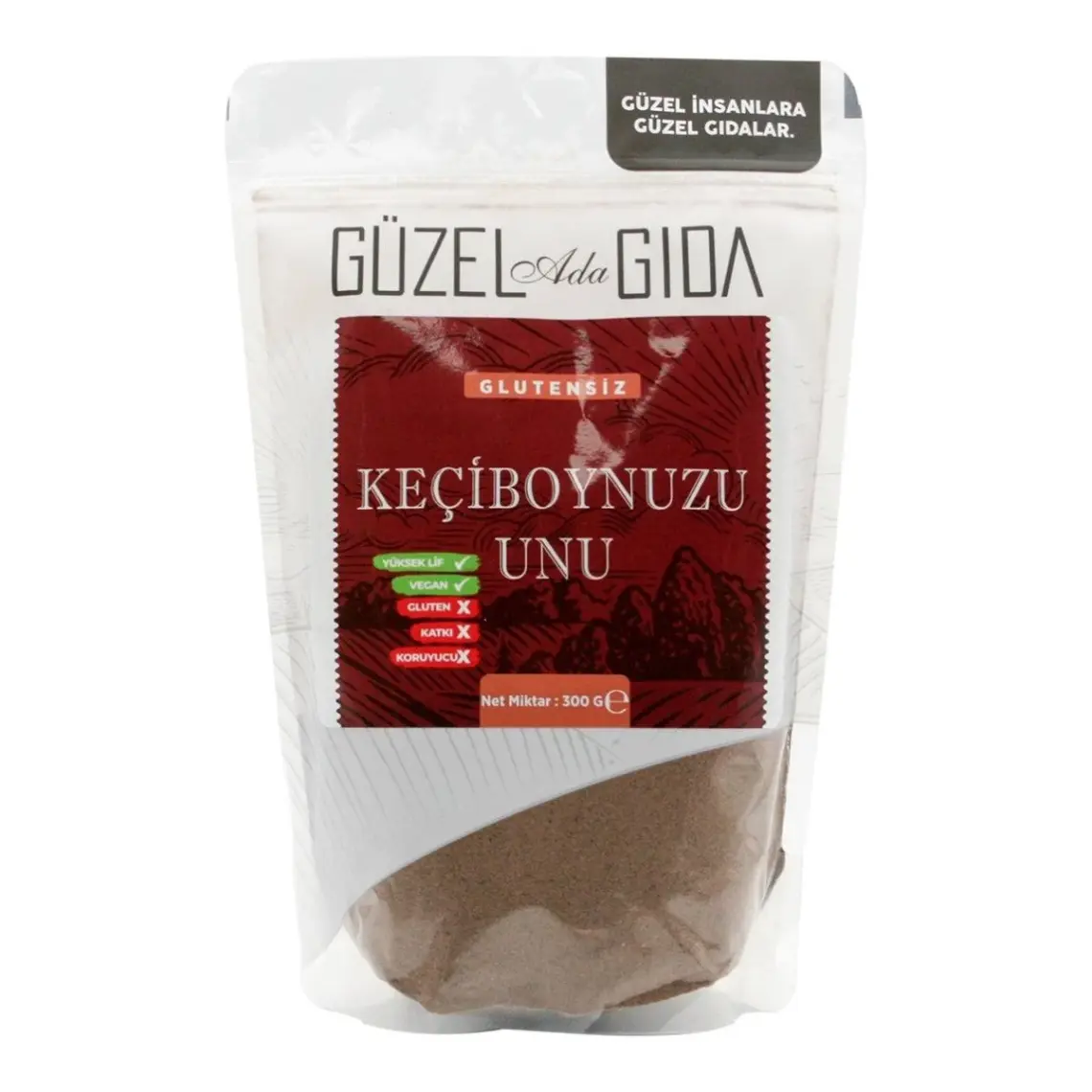 Güzel Ada Gıda Keçiboynuzu Unu 300 Gr (Glutensiz)