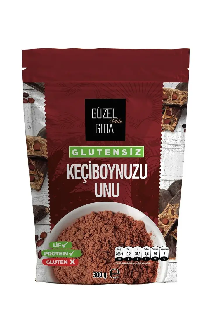 Güzel Ada Gıda Keçiboynuzu Unu 300 Gr (Glutensiz)