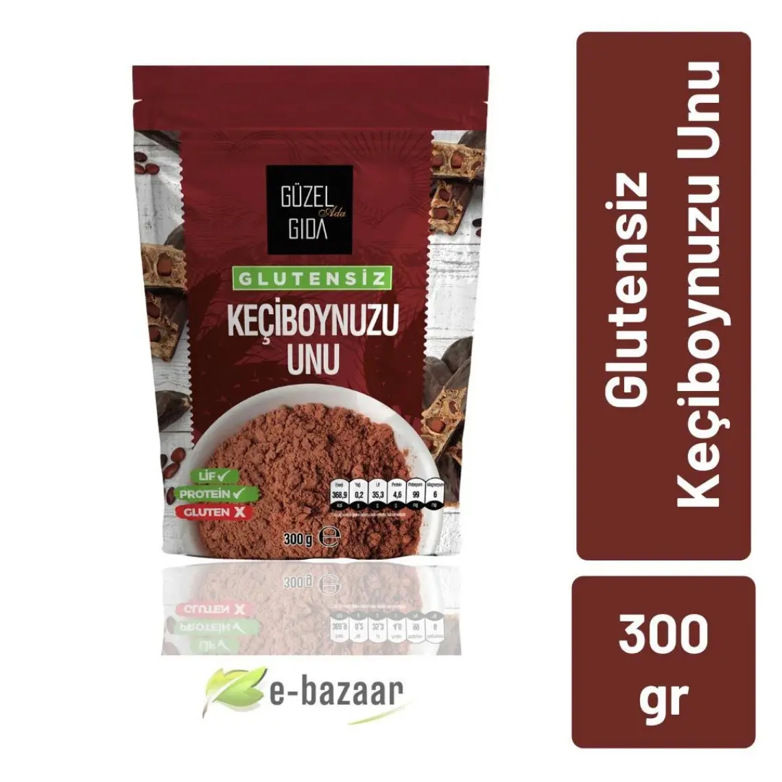 Güzel Ada Gıda Keçiboynuzu Unu 300 Gr (Glutensiz)