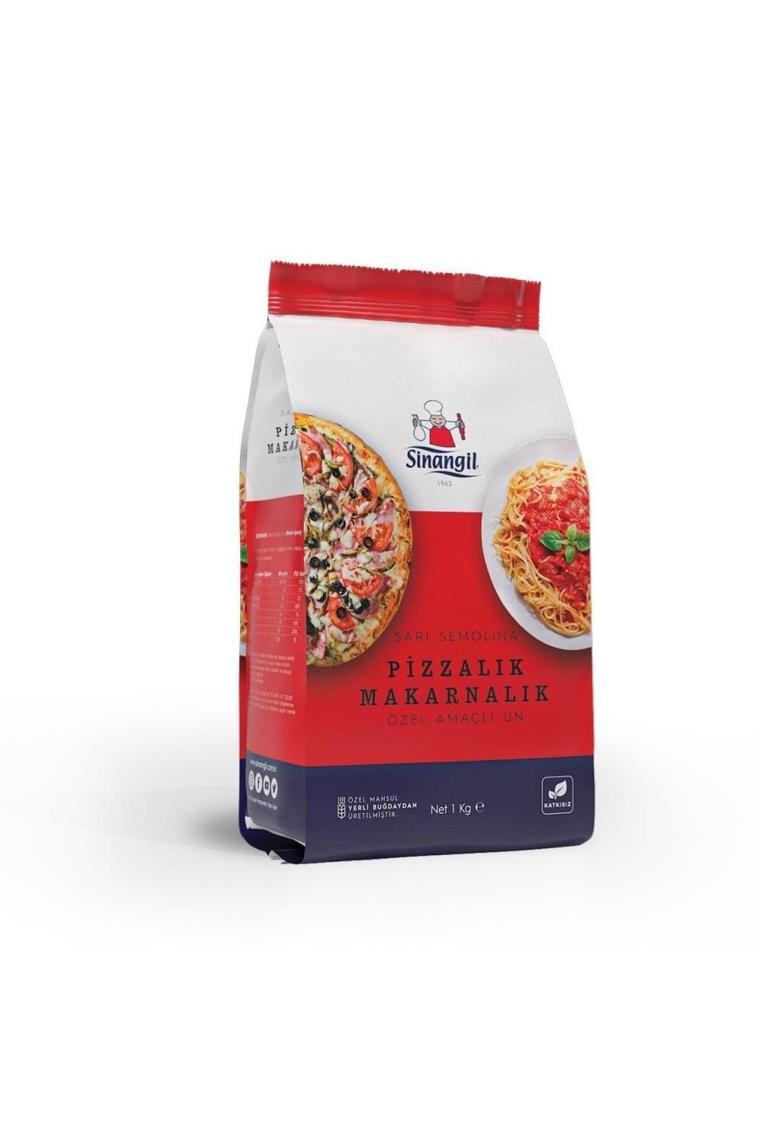 Sarı Semolina Pizzalık Ve Makarnalık Un 1 Kg