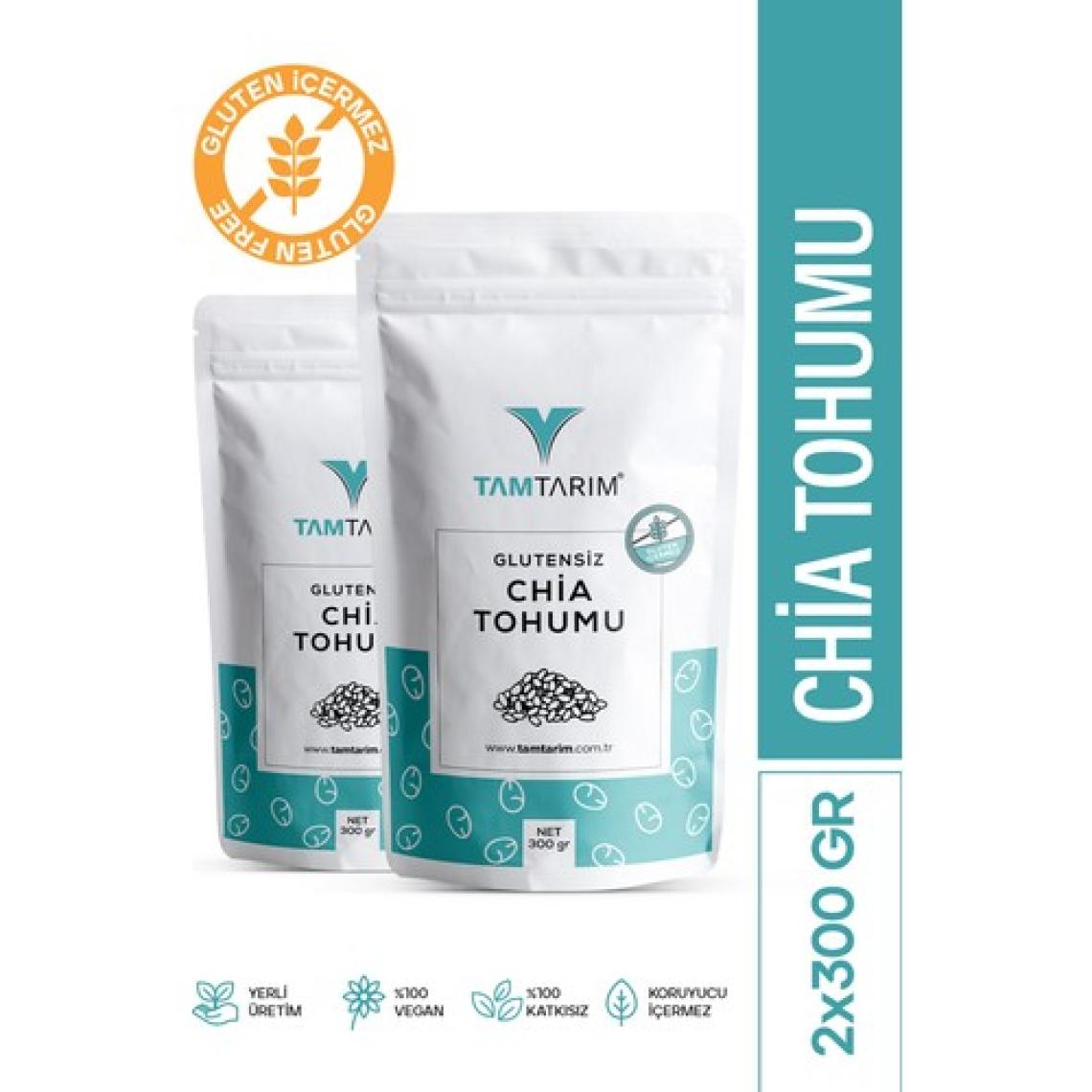 Tam Tarım 2 Adet - Glutensiz Chia Tohumu 300 gr