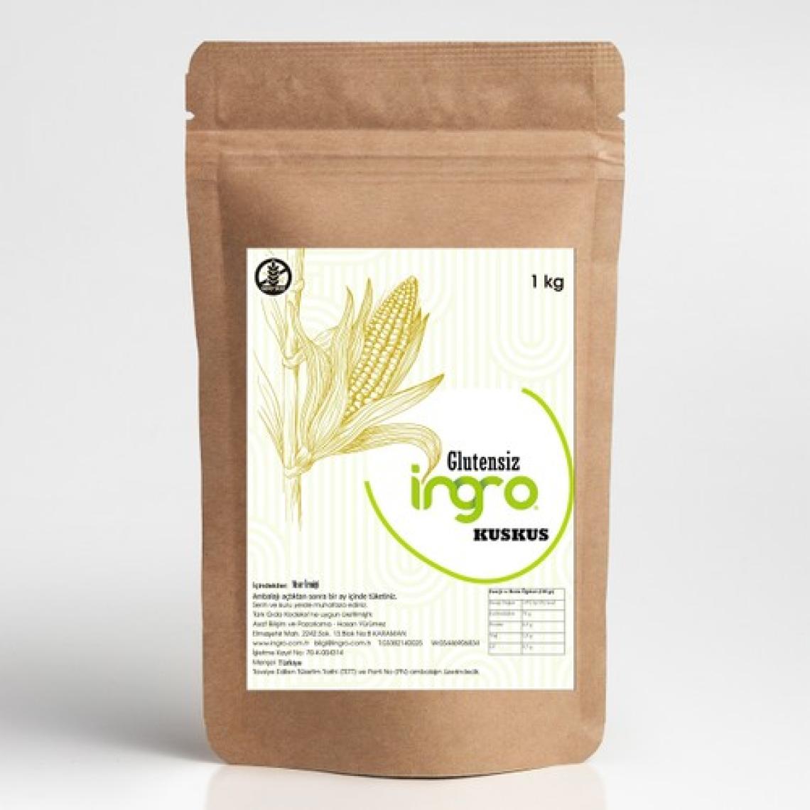İngro Glutensiz Kuskus (İri Mısır İrmiği) 1000 g