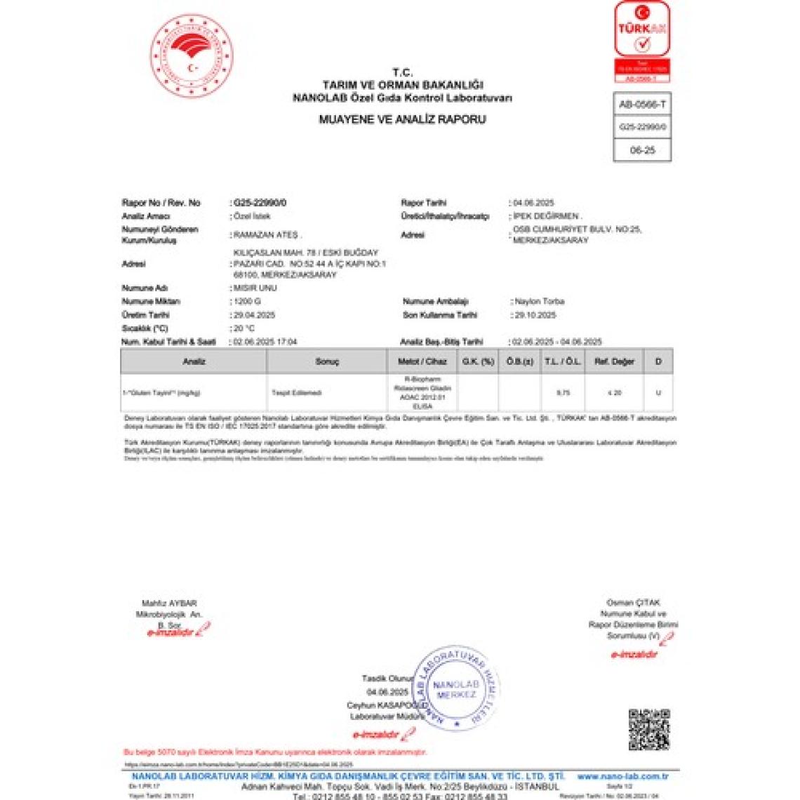 Ipek Değirmen Mısır Unu Doğal Katkısız Glutensiz Taş Değirmen 3 kg
