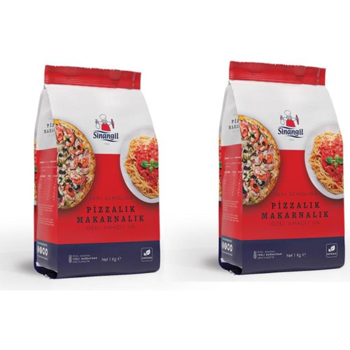 Sinangil Sarı Semolina Pizzalık ve Makarnalık Un 1 kg 2 Adet