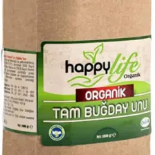 Happy Life Organik Tam Buğday Unu 1 kg