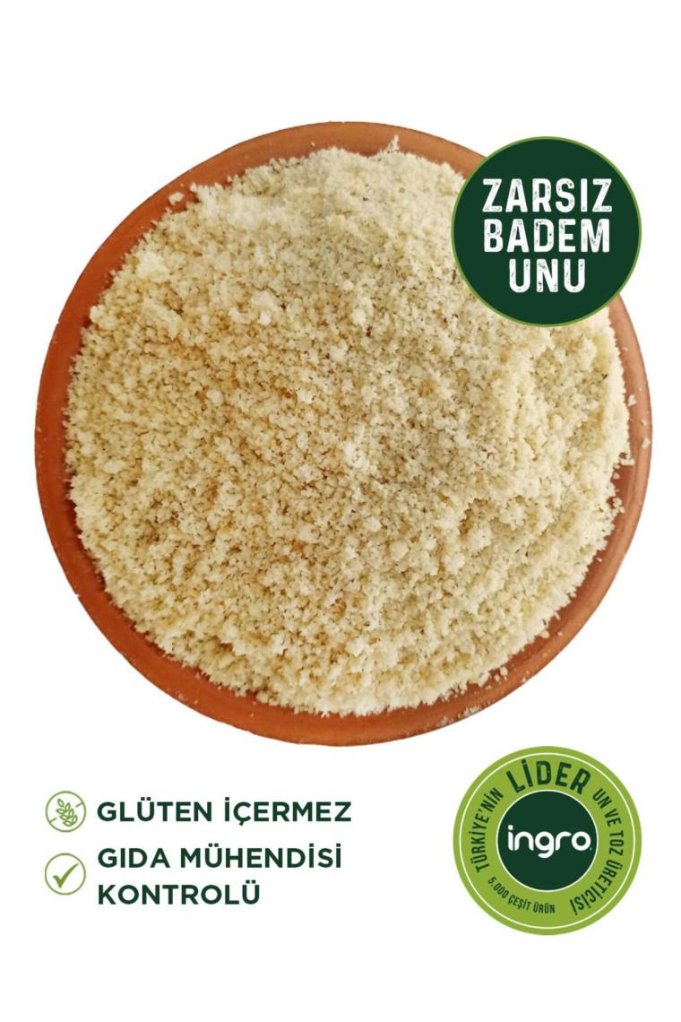 Ingro Glutensiz Badem Unu (Zarsız) 1000 G