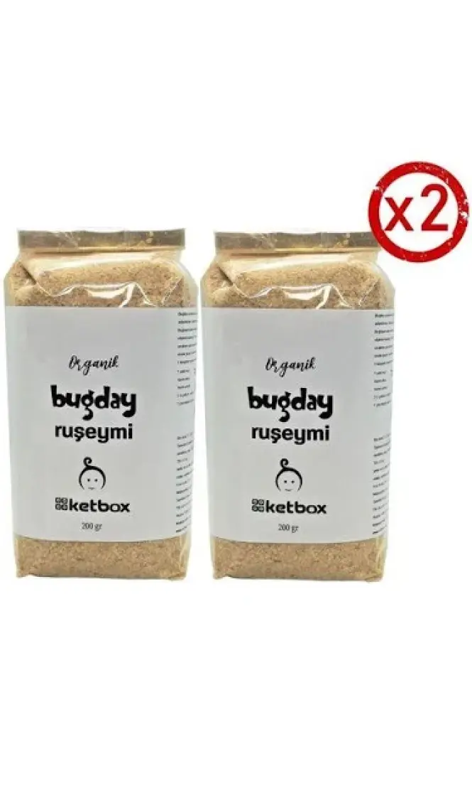 Ketbox Organik Doğal Buğday Ruşeymi 400 gr (200 gr x 2 Paket)
