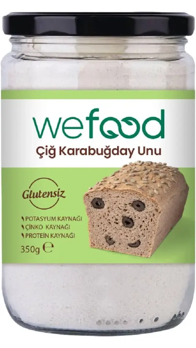 Wefood Glütensiz Çiğ Karabuğday Unu 350 gr 8681749104536