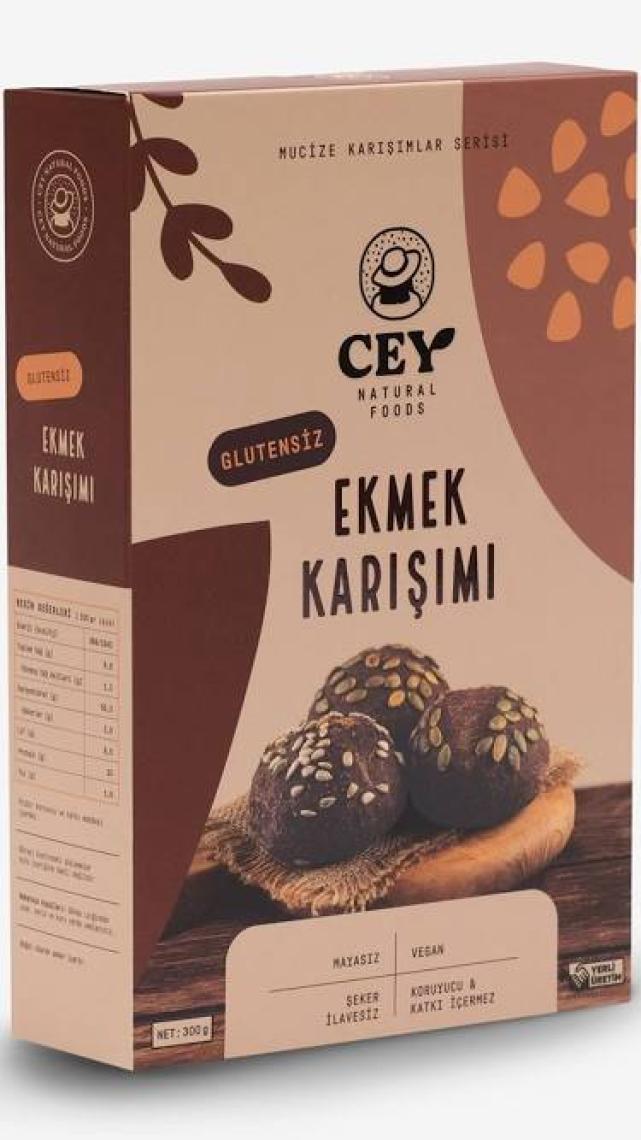 Cey Natural Glutensiz Ekmek Karışımı 300 gr