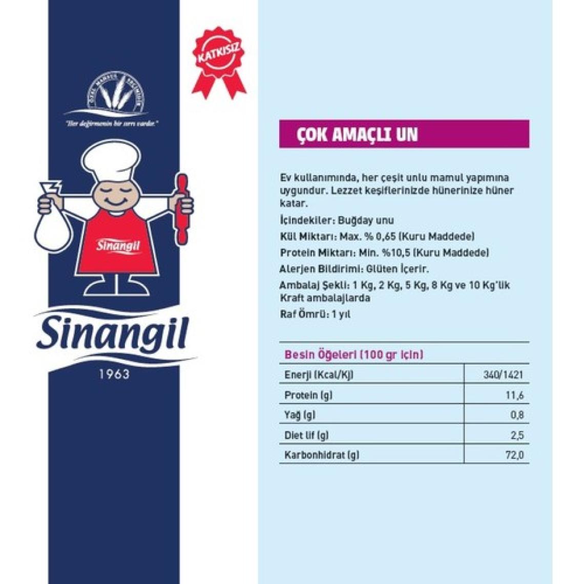Sinangil Un 2 kg 6'lı
