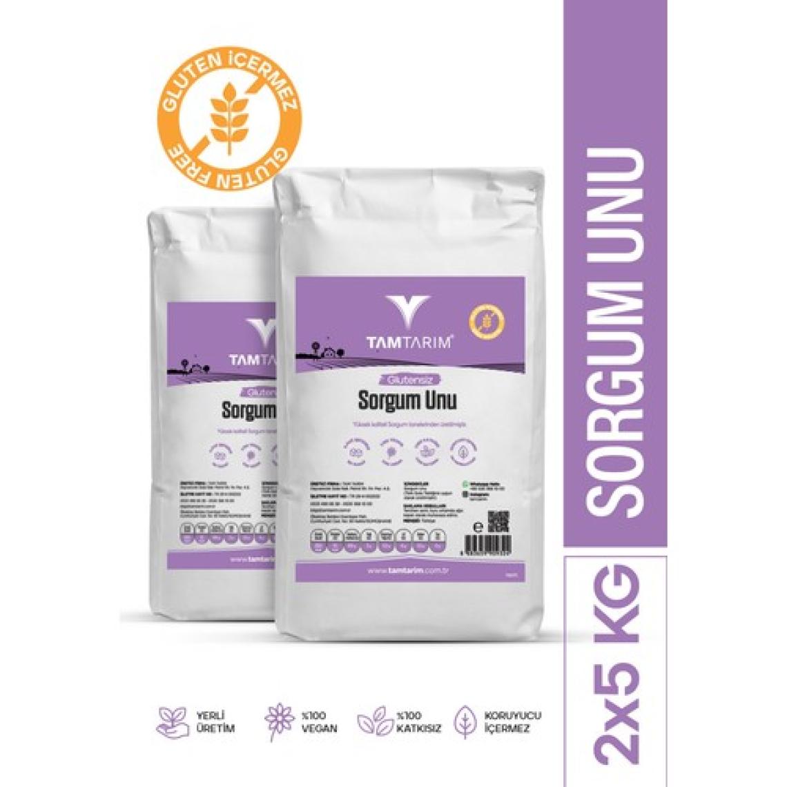 Tam Tarım 2 Adet - Glutensiz Sorgum Unu 5 kg