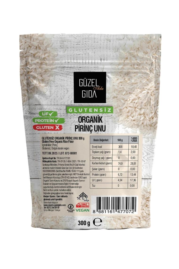 Glutensiz Organik Pirinç Unu 300 gr