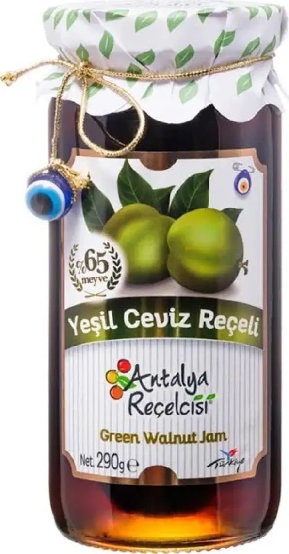 Antalya Reçelcisi Yeşil Ceviz Reçeli  %65 Meyve Gurme Serisi