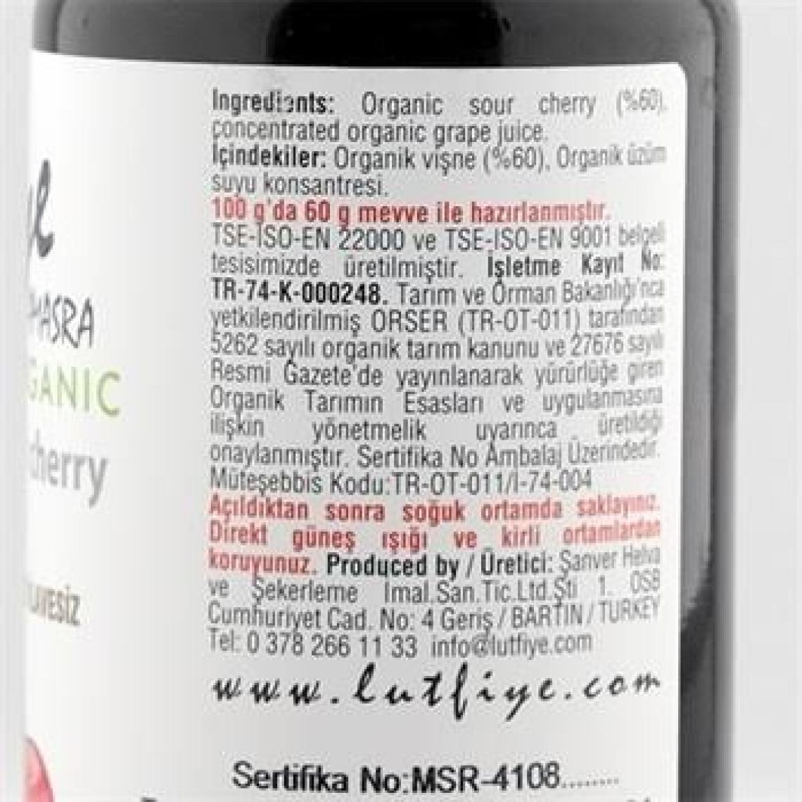 Lutfiye Vişne Reçeli 280 gr