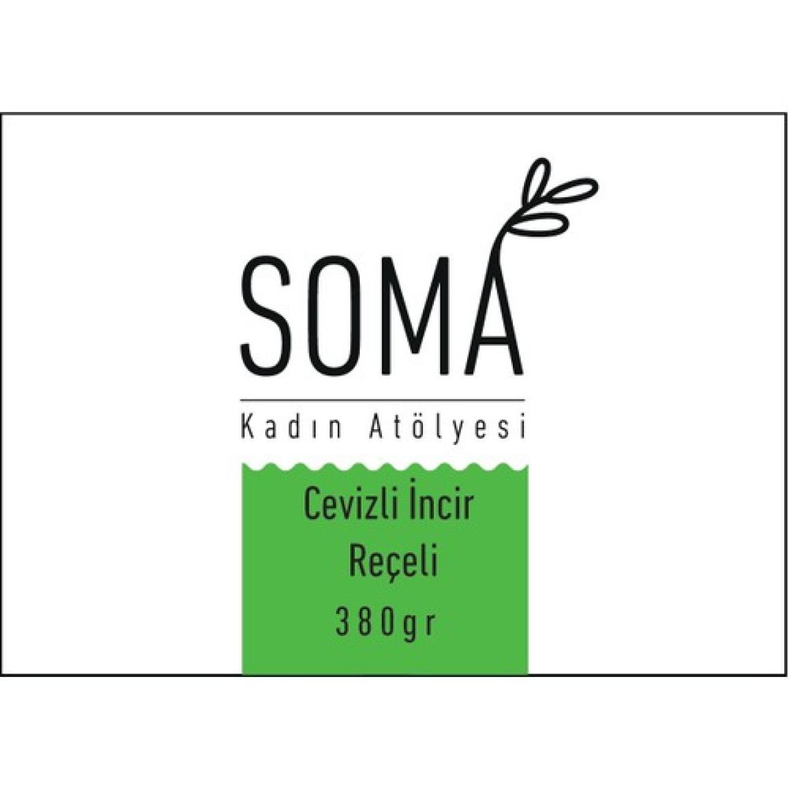Soma Kadın Atölyesi İncir Reçeli Cevizli Katkısız Ev Yapımı - 380 gr